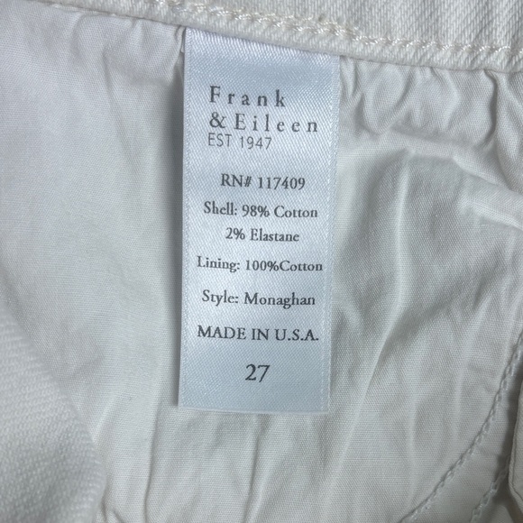 Frank & Eileen Monaghan Mom Jeans High Rise Straight Leg Crop Raw Hem - Picture 6 of 11